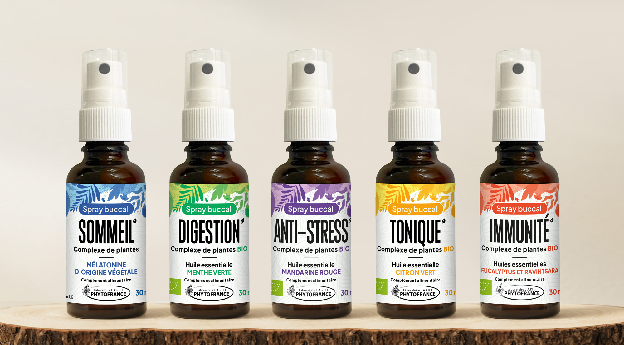 Sprays buccaux Sommeil, Digestion, Anti-stress, Tonique, Immunit&eacute;